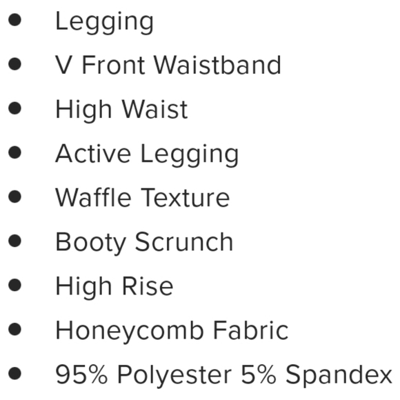 V Front Scrunch Butt Legging Unit 4 - Picture 9 of 9